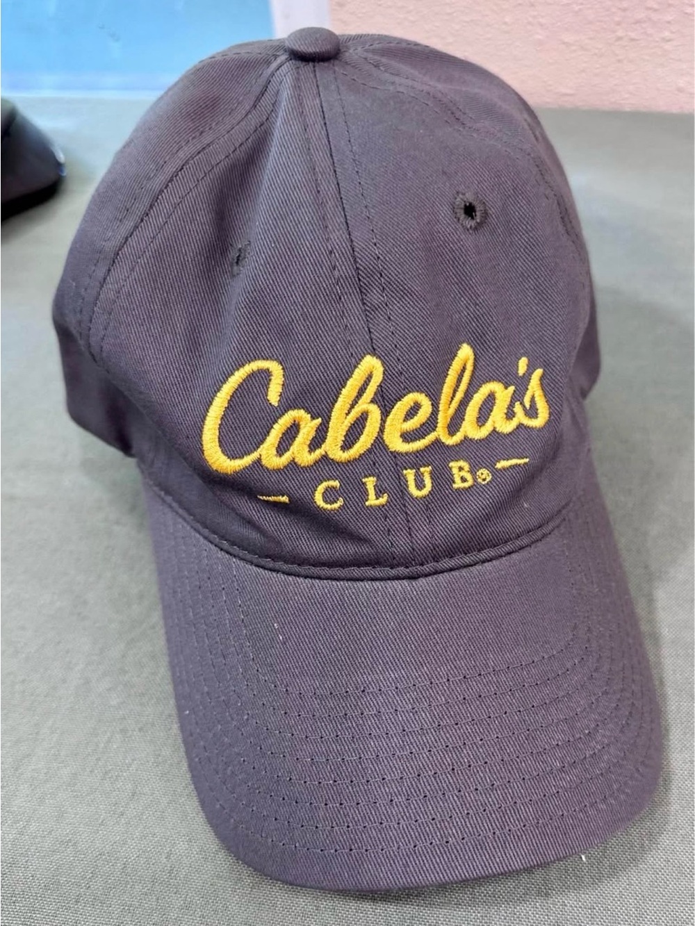 Cabela's Kids Dark Blue Cap with Yellow Embroidery